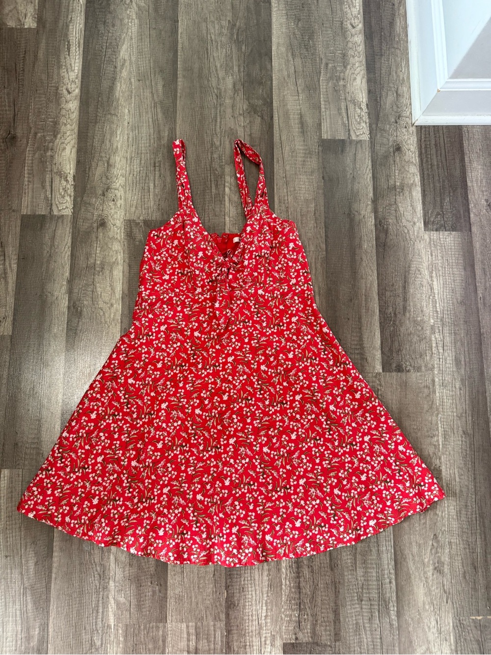 Red Floral Summer Sundress